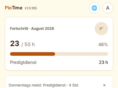 So sieht PioTime aus
